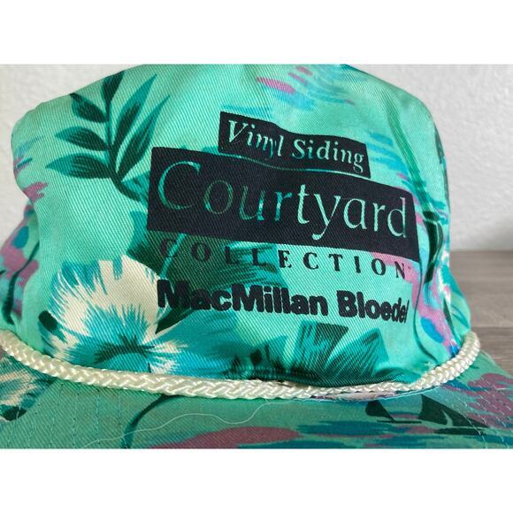 Vintage 1990 MacMillan Bloedel Floral Courtyard Snapback Hat Made in Taiwan - Picture 7 of 13